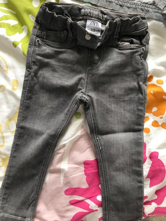 Ensemble Jean skinny stretch Zara et veste légère  à capuche Zara  12/18 mois - photo numéro 3