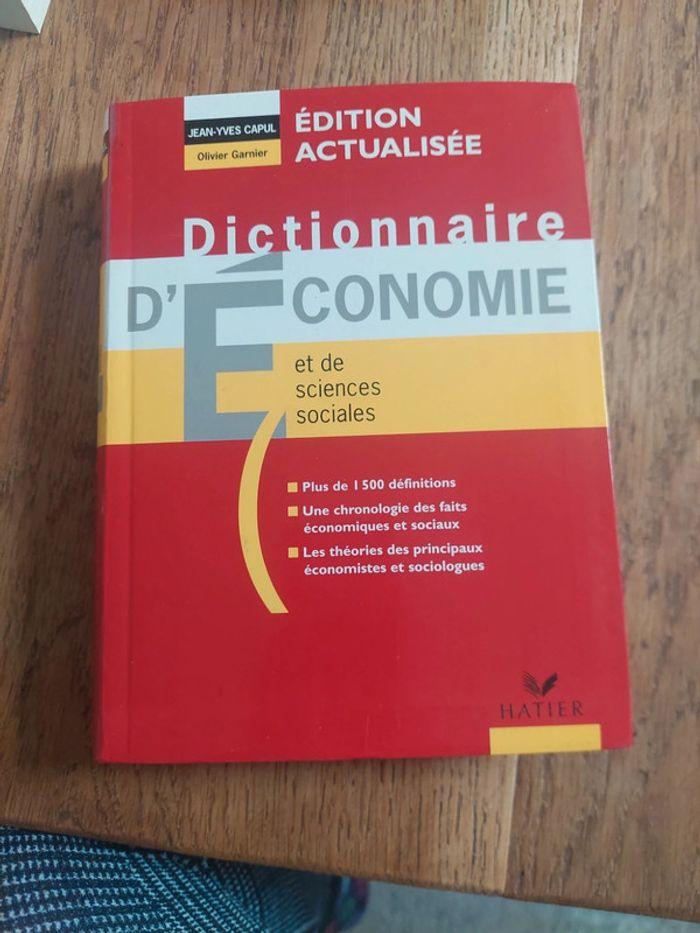 Dictionnaire d économie - photo numéro 1