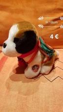 Peluche Chien H 18cm