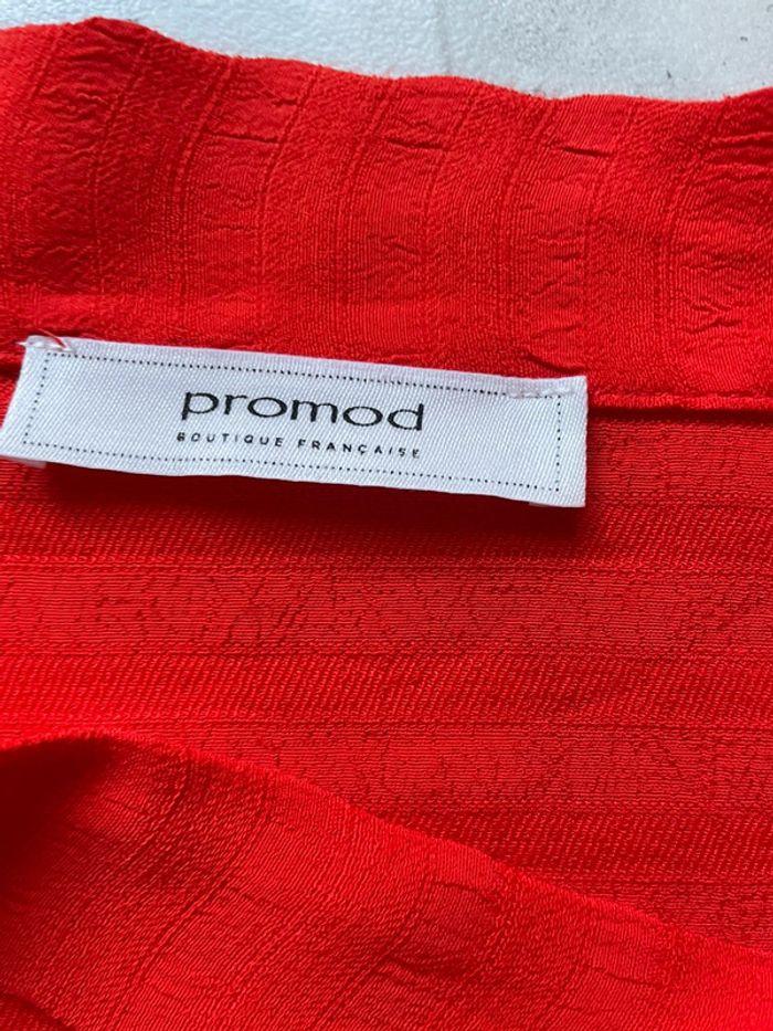 Chemise Promod rouge corail - photo numéro 4