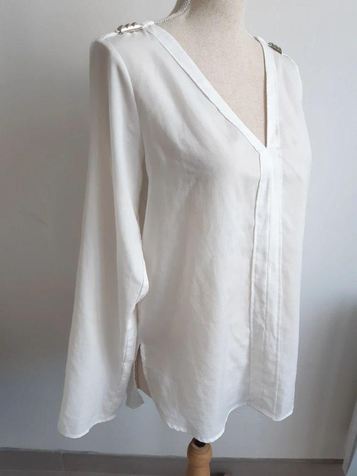 Blouse blanche Zara T38 - photo numéro 3