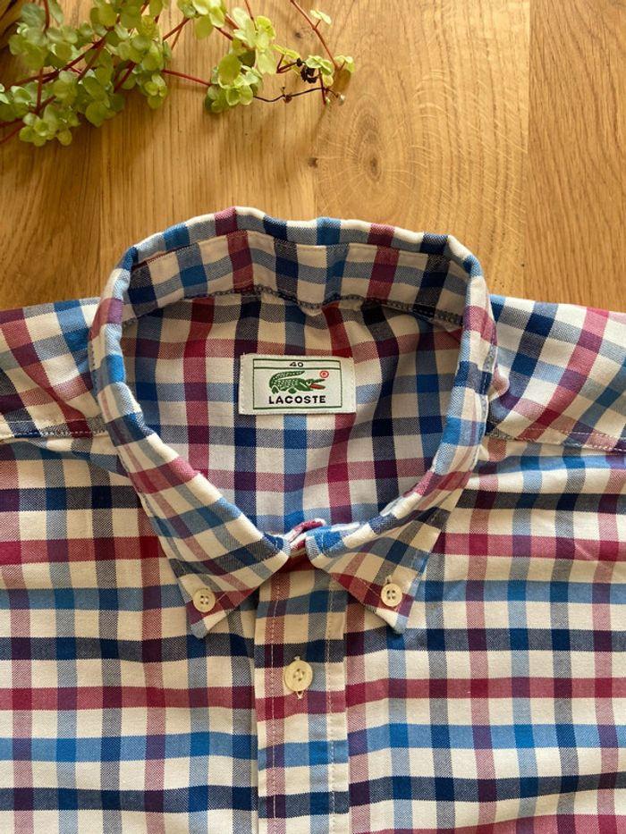 Chemise à carreaux Lacoste - photo numéro 4