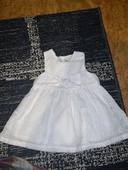 Robe blanche bébé Sergent Major 6m