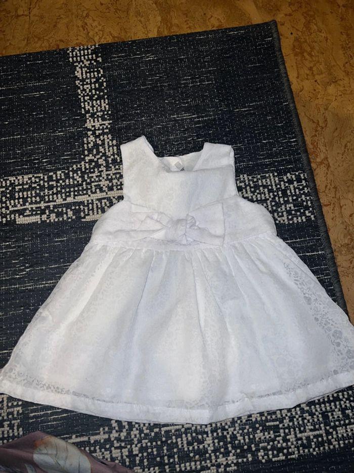 Robe blanche bébé Sergent Major 6m - photo numéro 1