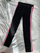 H&M legging noir rose et argenté 7 ans 128 cm