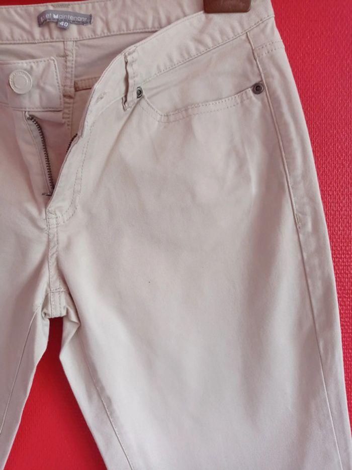 Pantalon Toile Taille 40 LH Crème - photo numéro 6