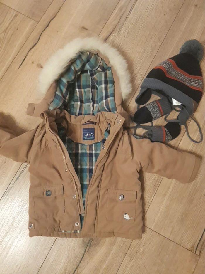 Manteau et bonnet gant