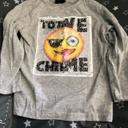 Tee shirt manches longues à sequins smiley 5-6 ans