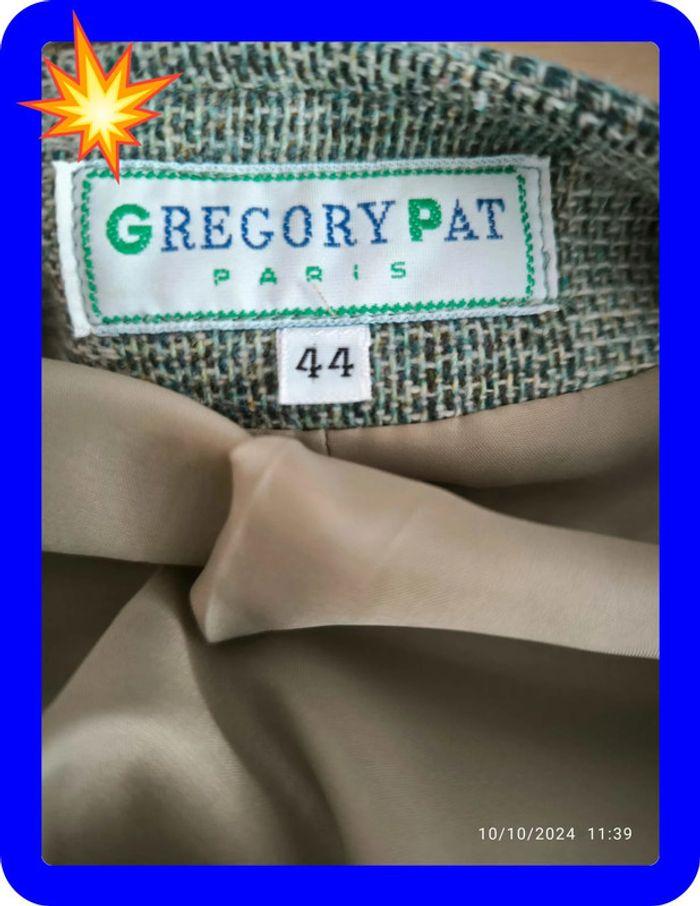 Joli veste vert clair en laine vintage Grégory Pat taille 44 - photo numéro 4