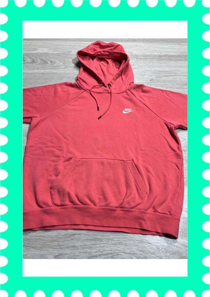 👕 Sweat à capuche Nike logo brodé Rose Taille M 👕 - photo numéro 6