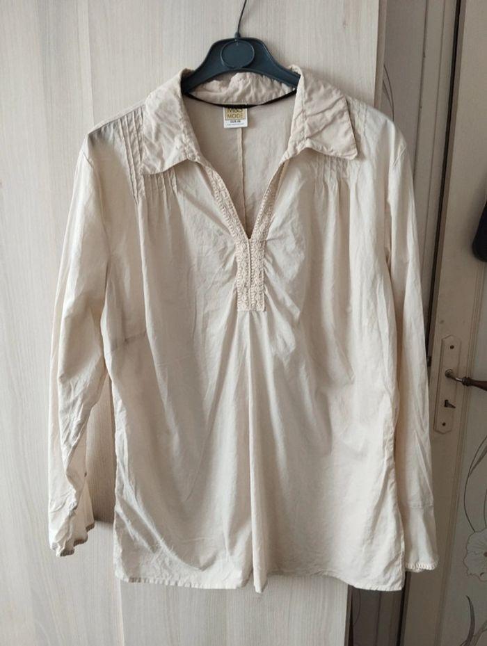 Blouse beige 46/48 - photo numéro 1