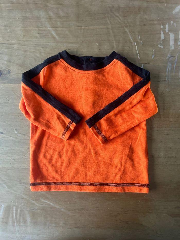 T shirt manche longue orange