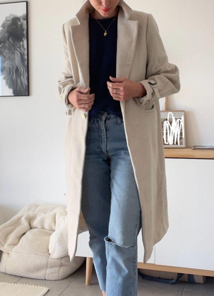 Manteau long crème Mango T.M - photo numéro 2