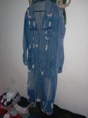 Superbe veste robe en jean t m