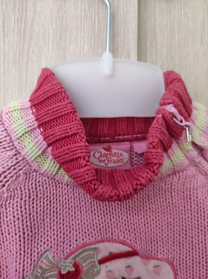 Pull rose Charlotte aux fraises 5 ans Kiabi - photo numéro 3