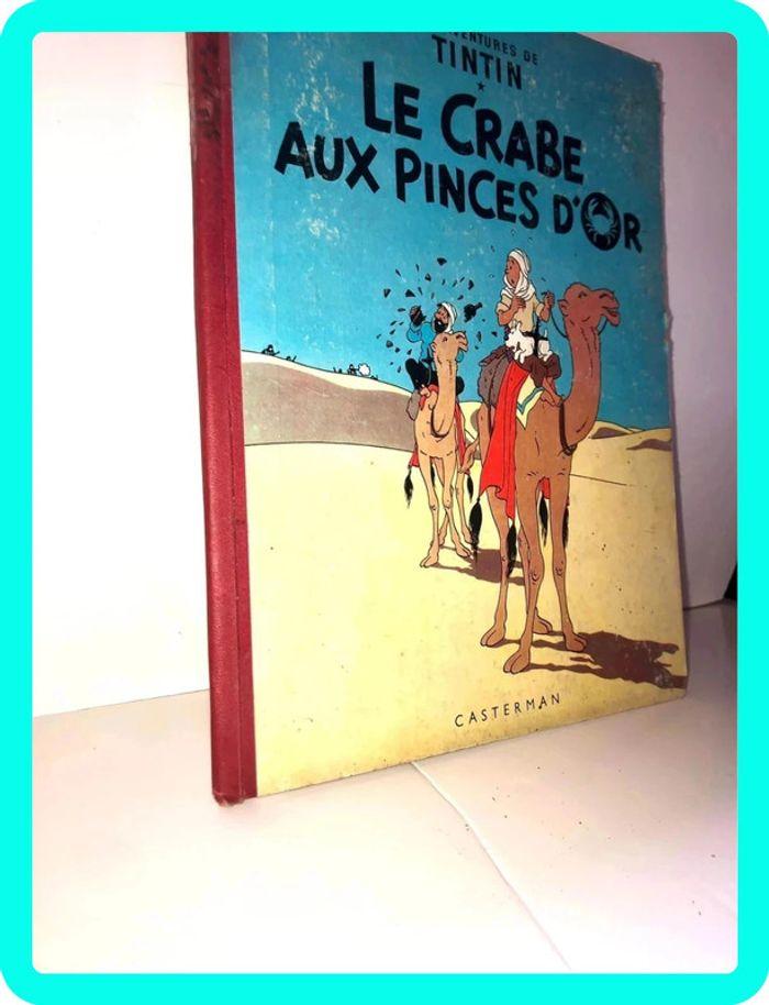 Bd Bande dessinée les aventures de tintin, le crabe aux princes d’or b23 1957 - photo numéro 8