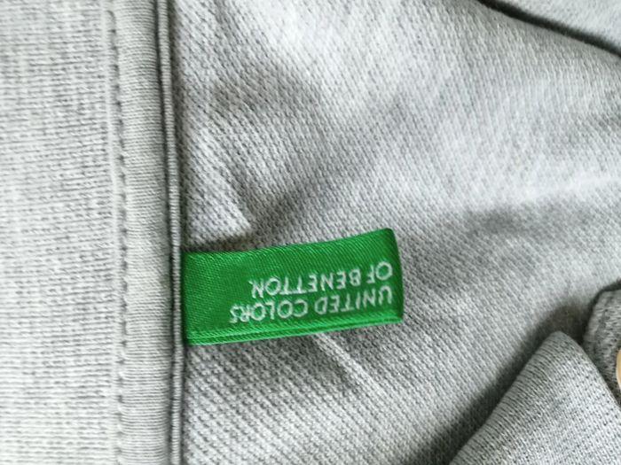 polo courtes manches gris benetton XL - photo numéro 3