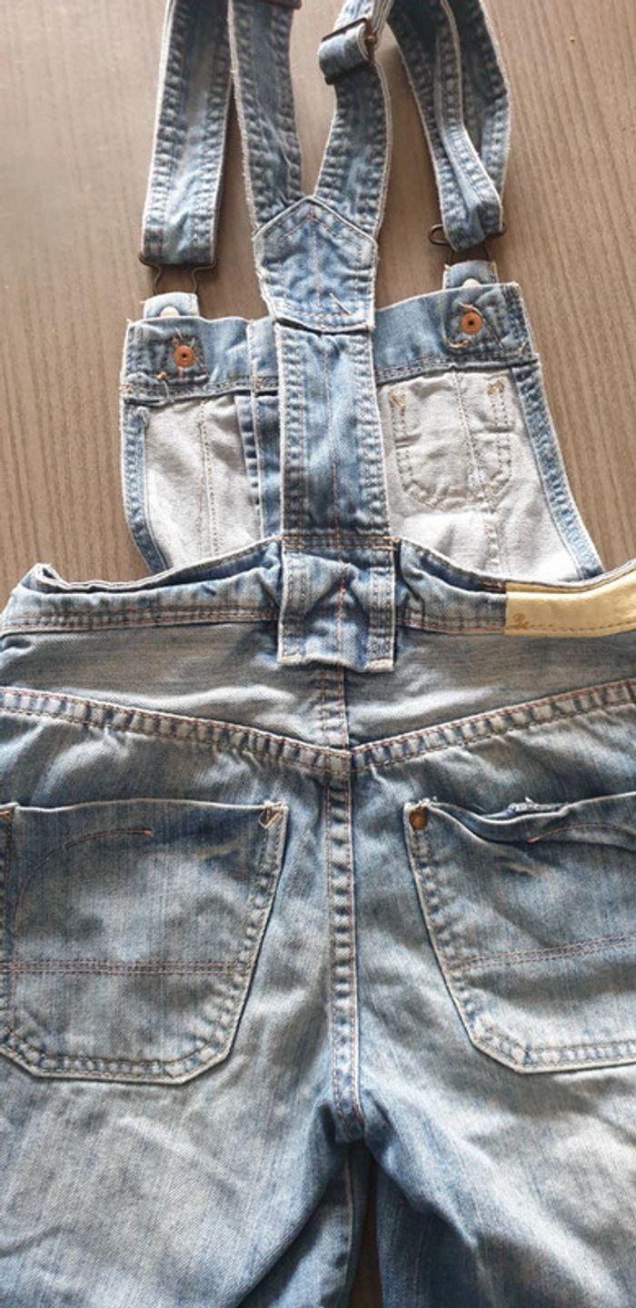 Salopette short en jeans 7/8 ans - photo numéro 5