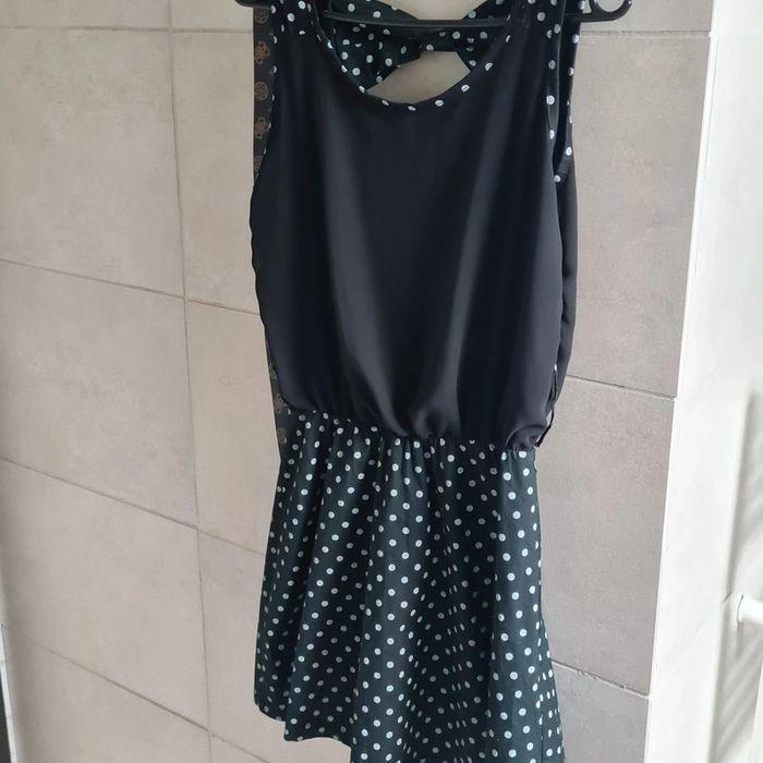 Robe été noire à pois blanc taille 36 - photo numéro 3