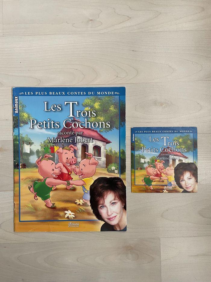 Cd + livre Les Trois Petits Cochons par Marlène Jobert - photo numéro 1