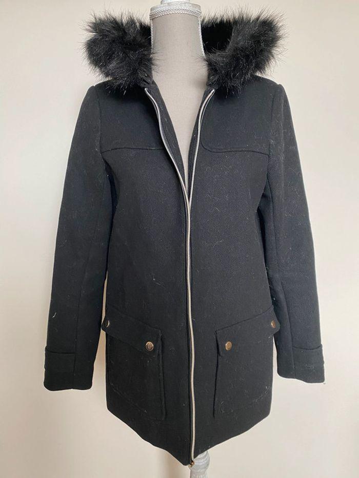 Manteau noir kiabi taille 38 - photo numéro 1