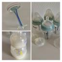 4 biberons + 2 tétines Tommee Tippee taille 1 + 1 MAM taille 0