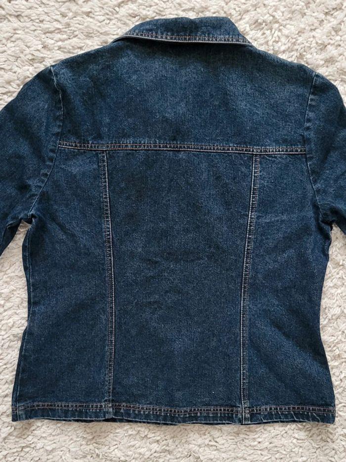 Veste en jean bleue foncée Camaïeu Taille 42 - photo numéro 5