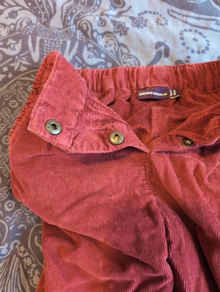 Pantalon bordeaux velours t24m sergent major - photo numéro 5