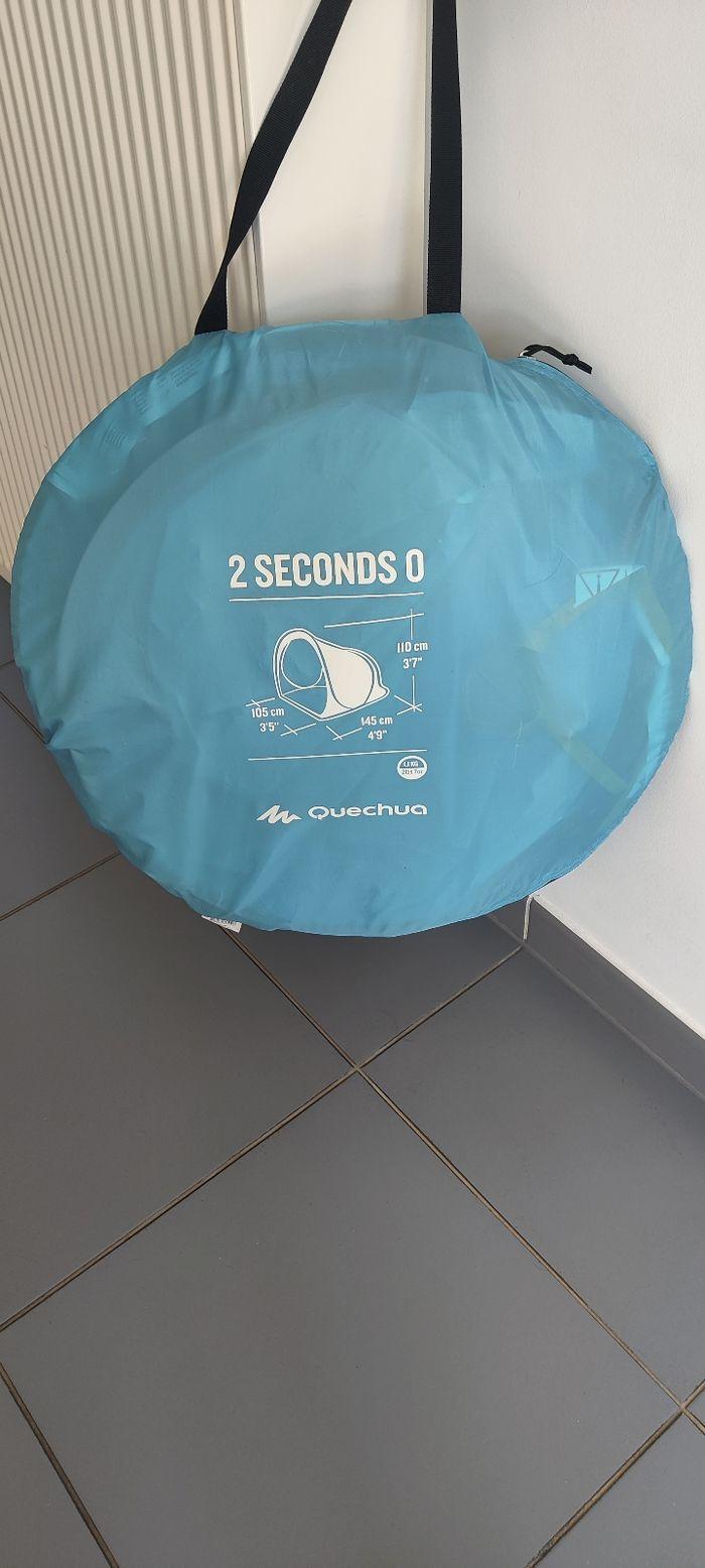 Tente  Anti UV Bébé Quechua, pliable  pour plage, jardin + sac de rangement , tente dépliée et rangée en un clin d'oeil, abri plage de 2 à 3 personnes, protection solaire, bleu ciel - photo numéro 6