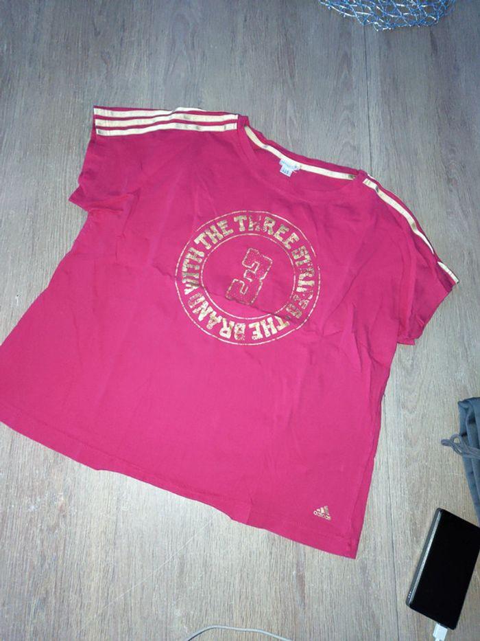 Tee-shirt adidas rose doré 40 42 - photo numéro 1