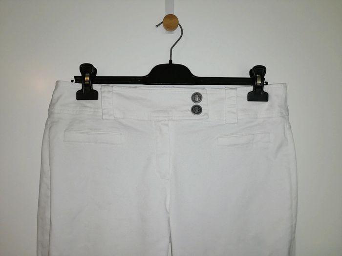 Pantalon blanc Camaïeu T42 - photo numéro 2