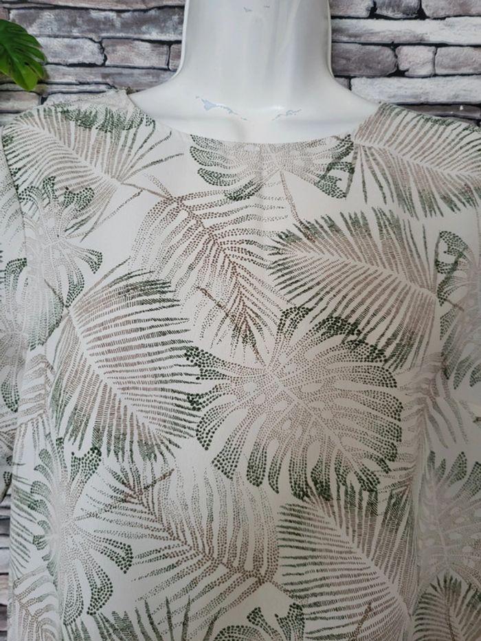 Ensemble pantalon large kaki blouse fluide tropical primark taille 42 - photo numéro 7