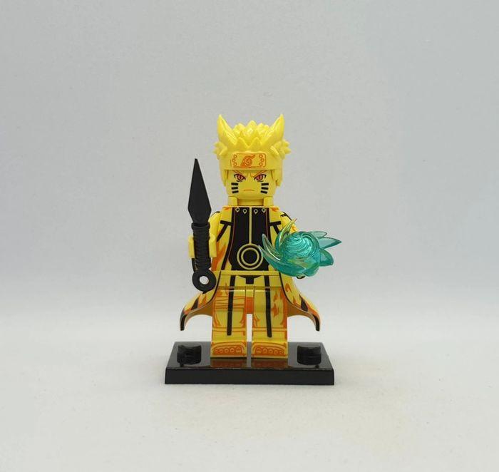 🥷 Figurine Naruto Shippûden - Naruto Uzumaki Mode Chakra de Kyûbi - (Style Lego) 🥷 - photo numéro 1