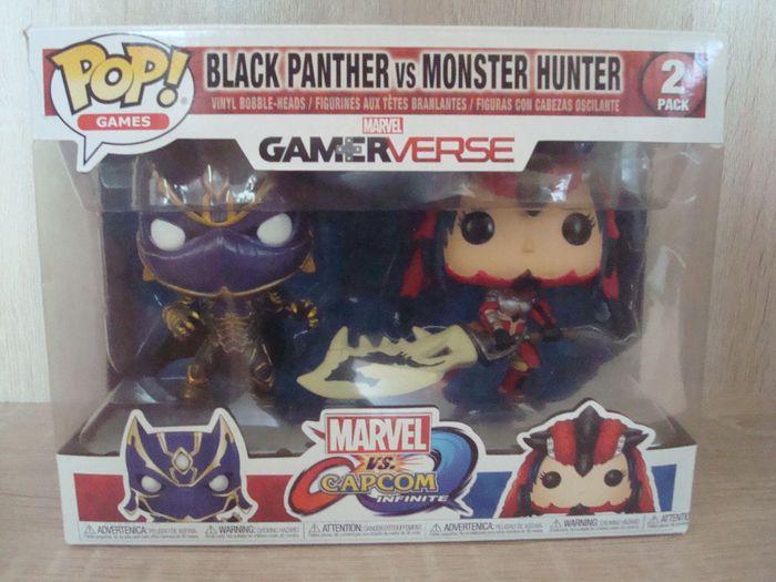 Pack Figurine POP Black Panther Vs Monster Hunter - photo numéro 1