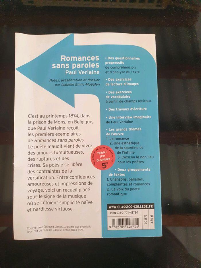 Livre romances sans paroles - photo numéro 2