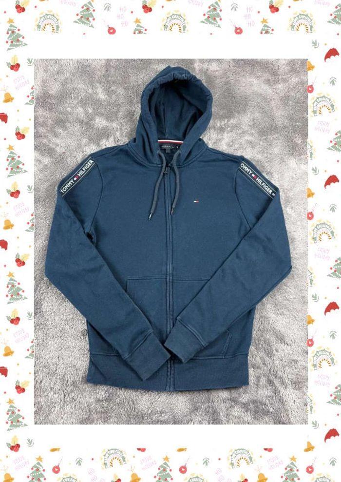 👕 Veste Tommy Hilfiger logo brodé Bleu Marine Taille S 👕 - photo numéro 1