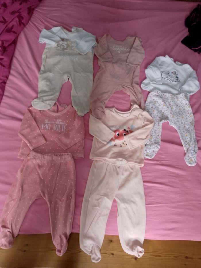 Pyjamas bébé fille hiver  1 an