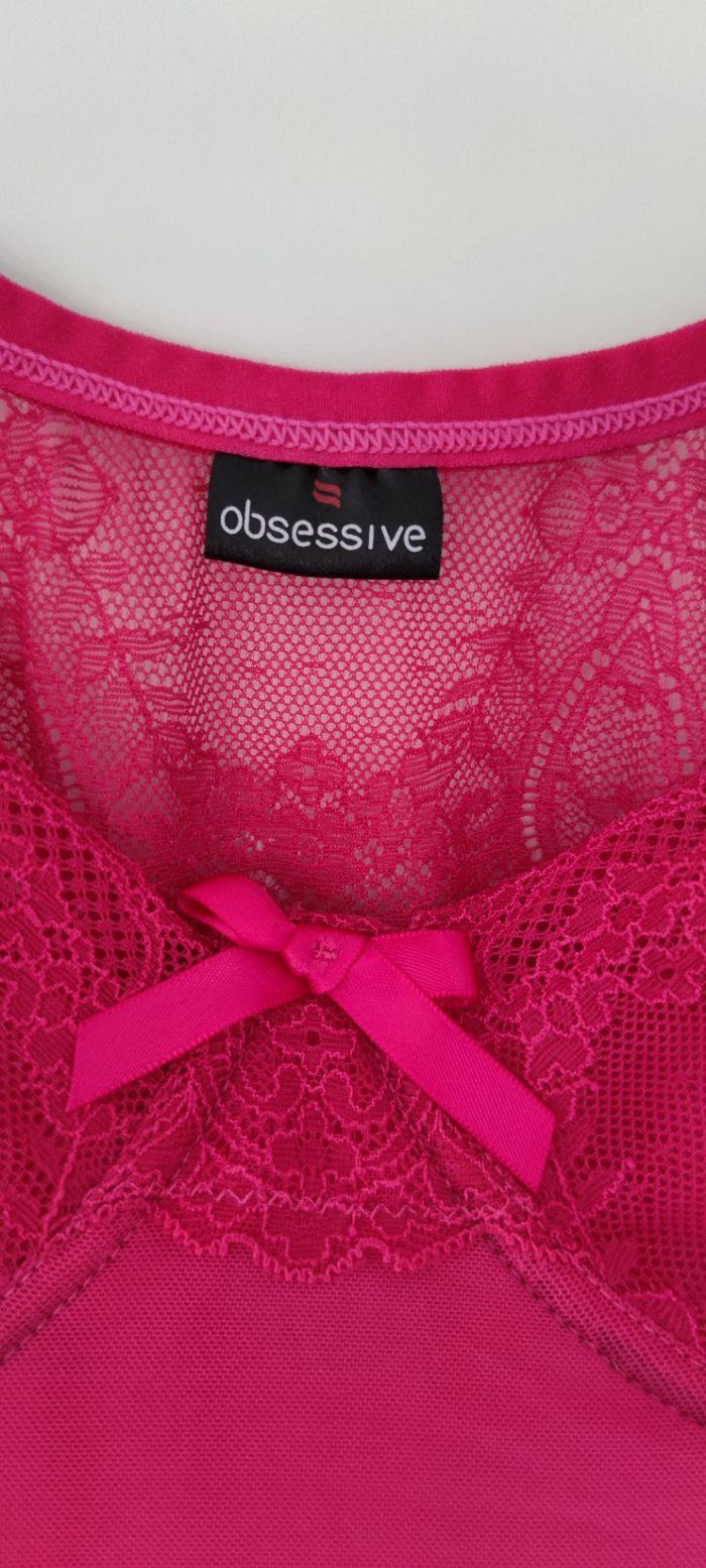 Nuisette rose transparente pour femme taille 2XL - photo numéro 3