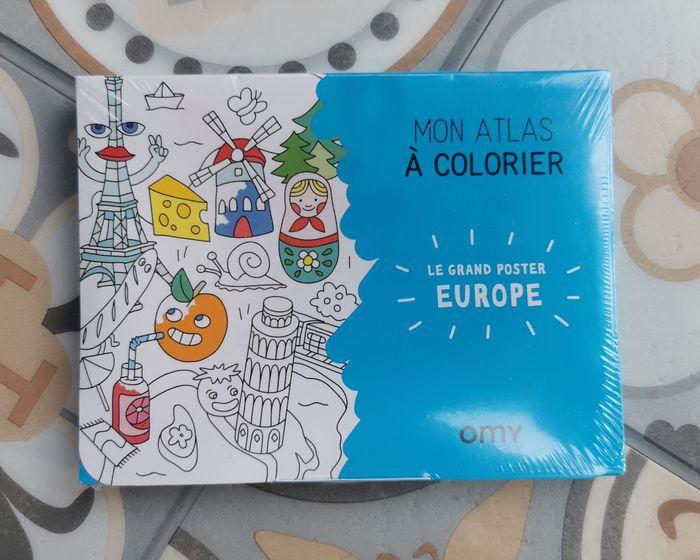 Poster MON ATLAS A COLORIER EUROPE OMY MC DONALD'S neuf