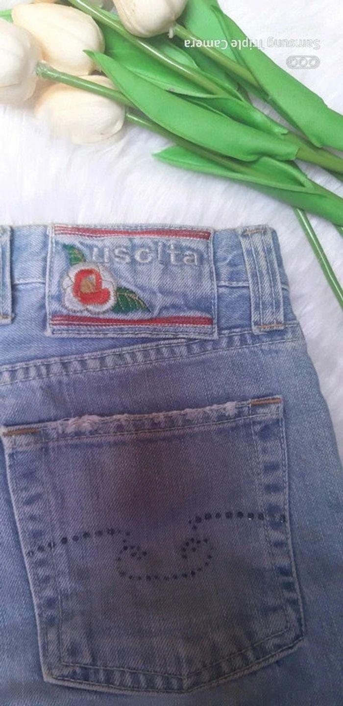 💟 Magnifique jeans évasé old Vintage 90s - photo numéro 3