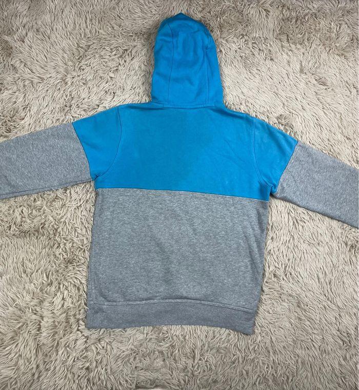 Sweat capuche nike gris et bleu taille S - photo numéro 8