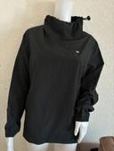 Veste de sport à enfiler col montant noir Lacoste femme taille M/38