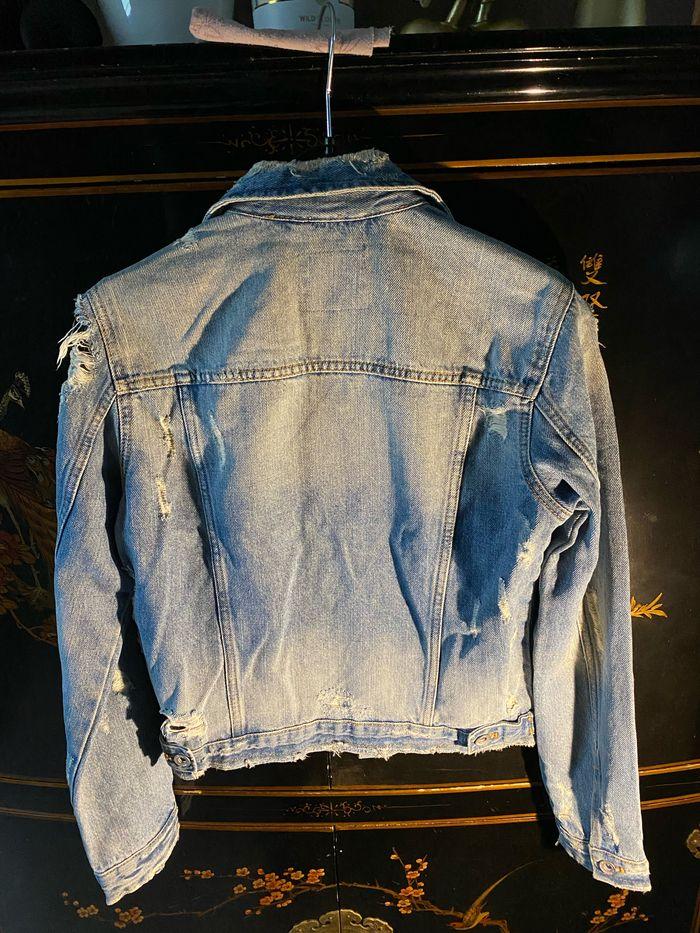 Veste trouée jeans Zara - photo numéro 5