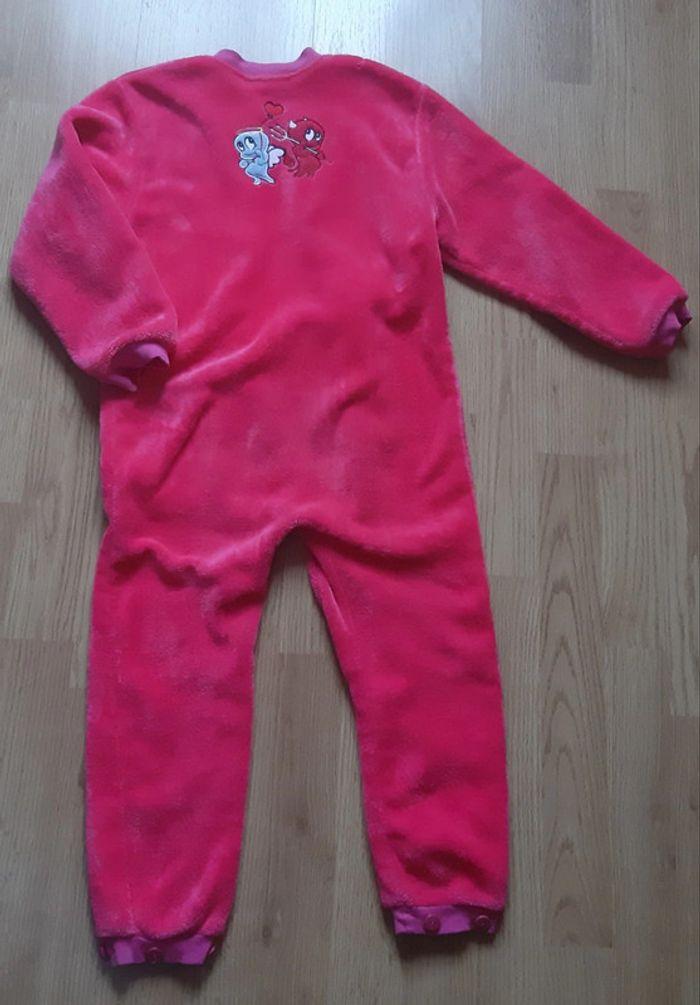 Pyjama chaud 1 pièce rose/ Onesie zonder voeten meisje 6jaar - photo numéro 5