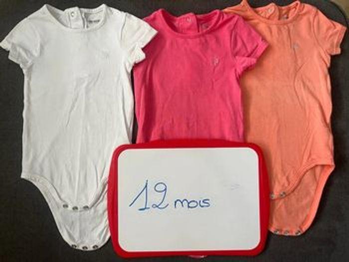 Lot de 3 bodys manches courtes - photo numéro 1