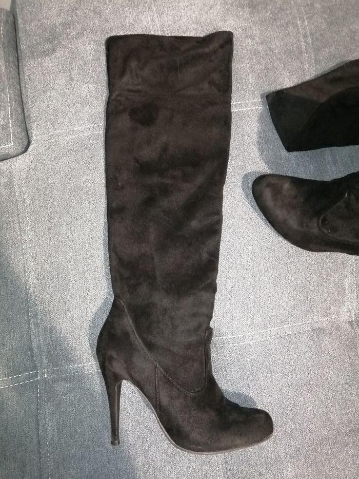 Bottes cuissardes noires taille 39 - photo numéro 3