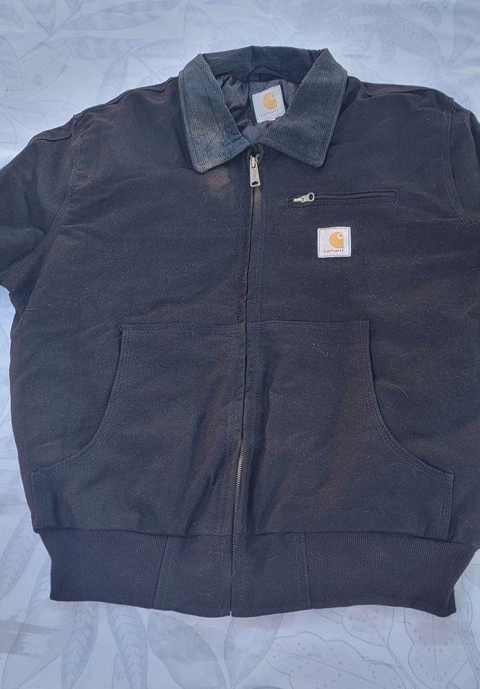 Veste vintage Carhartt Detroit noire taille M reworked - photo numéro 2