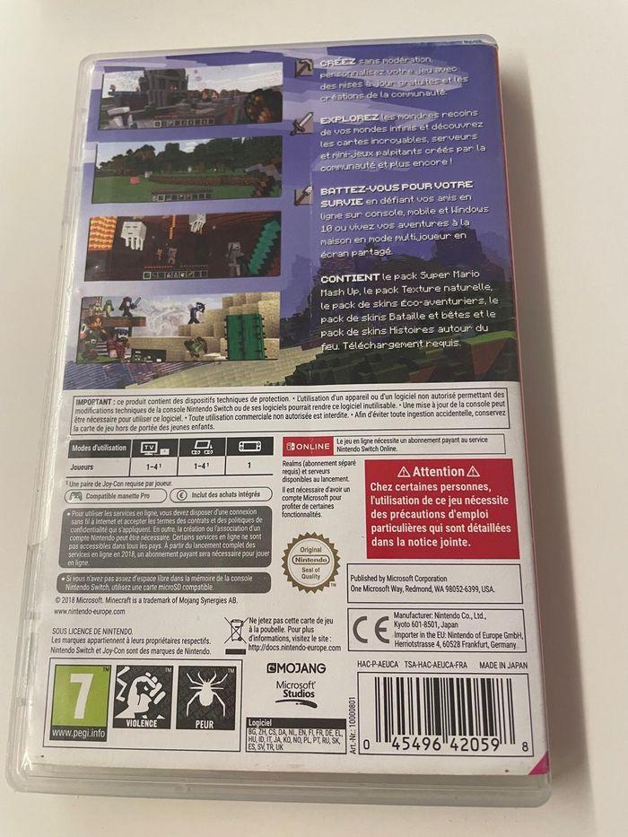 carte de jeux switch Minecraft - photo numéro 3