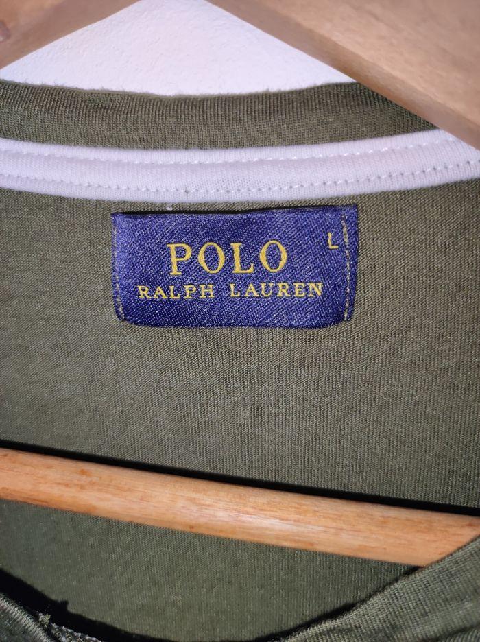 T-shirt Ralph Lauren kaki - photo numéro 4