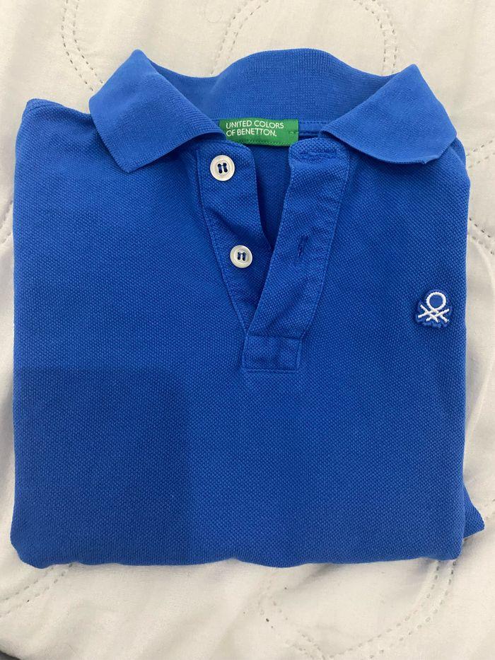 Polo bleu Benetton - photo numéro 1